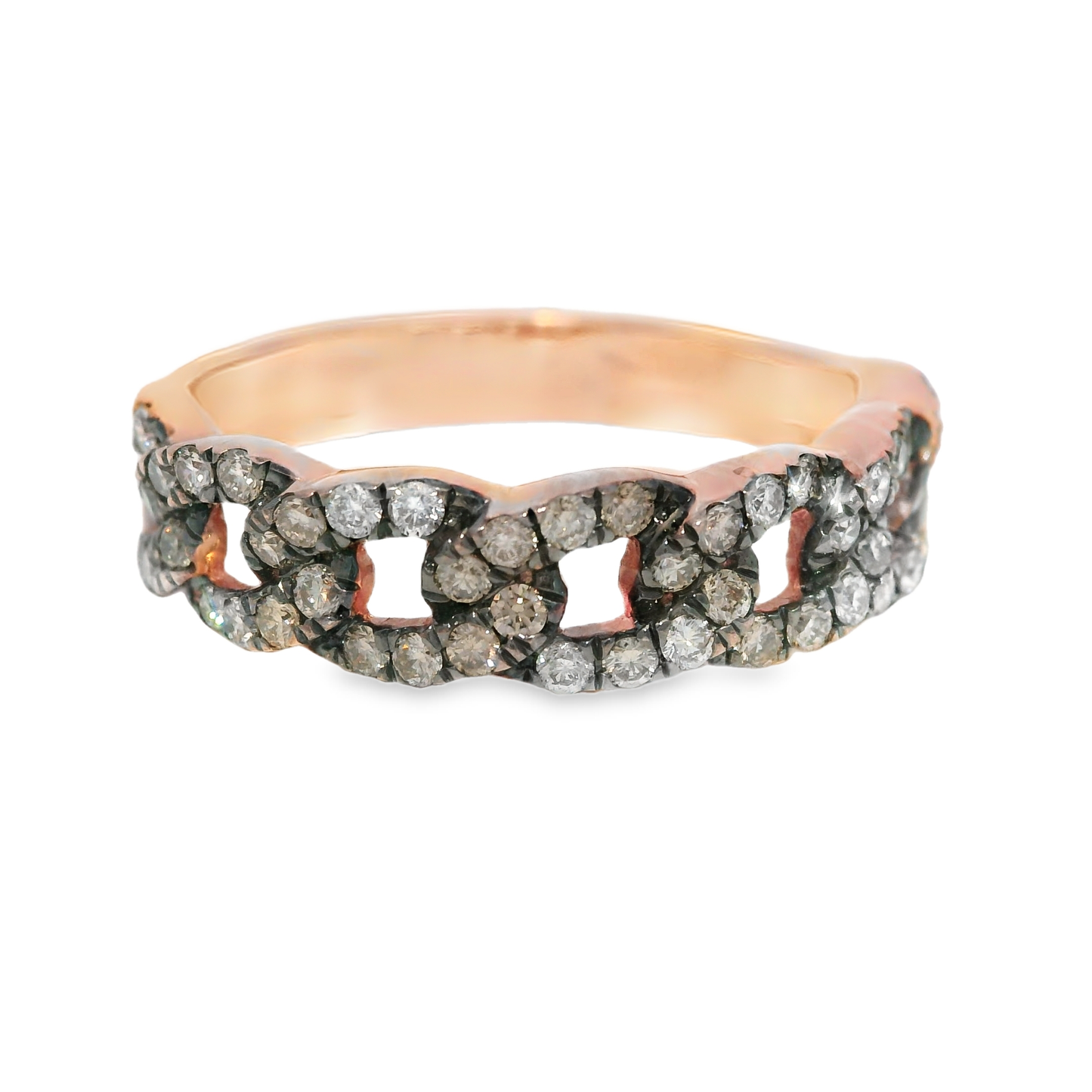0.45CT Chocolate Diamond Ring 14k Rose Gold