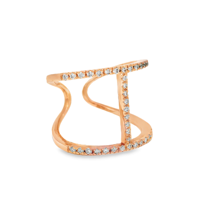 0.35CT Diamond Ring 14K Rose Gold
