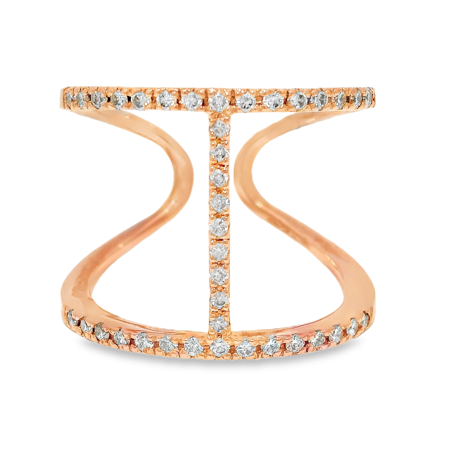 0.35CT Diamond Ring 14K Rose Gold