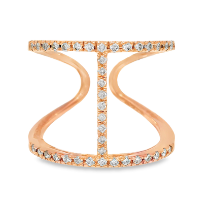0.35CT Diamond Ring 14K Rose Gold