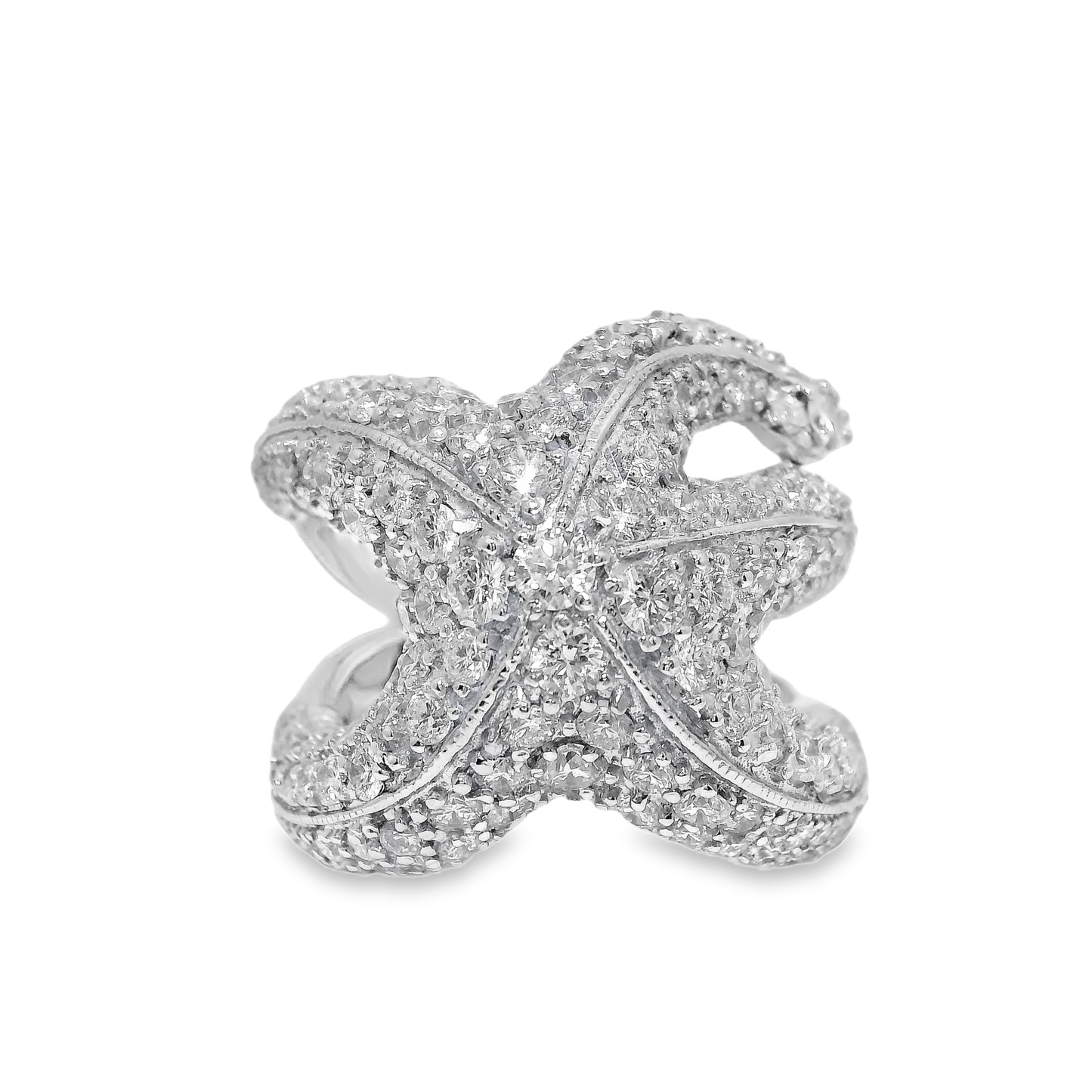 3.01CT Diamond Ring 14K White Gold