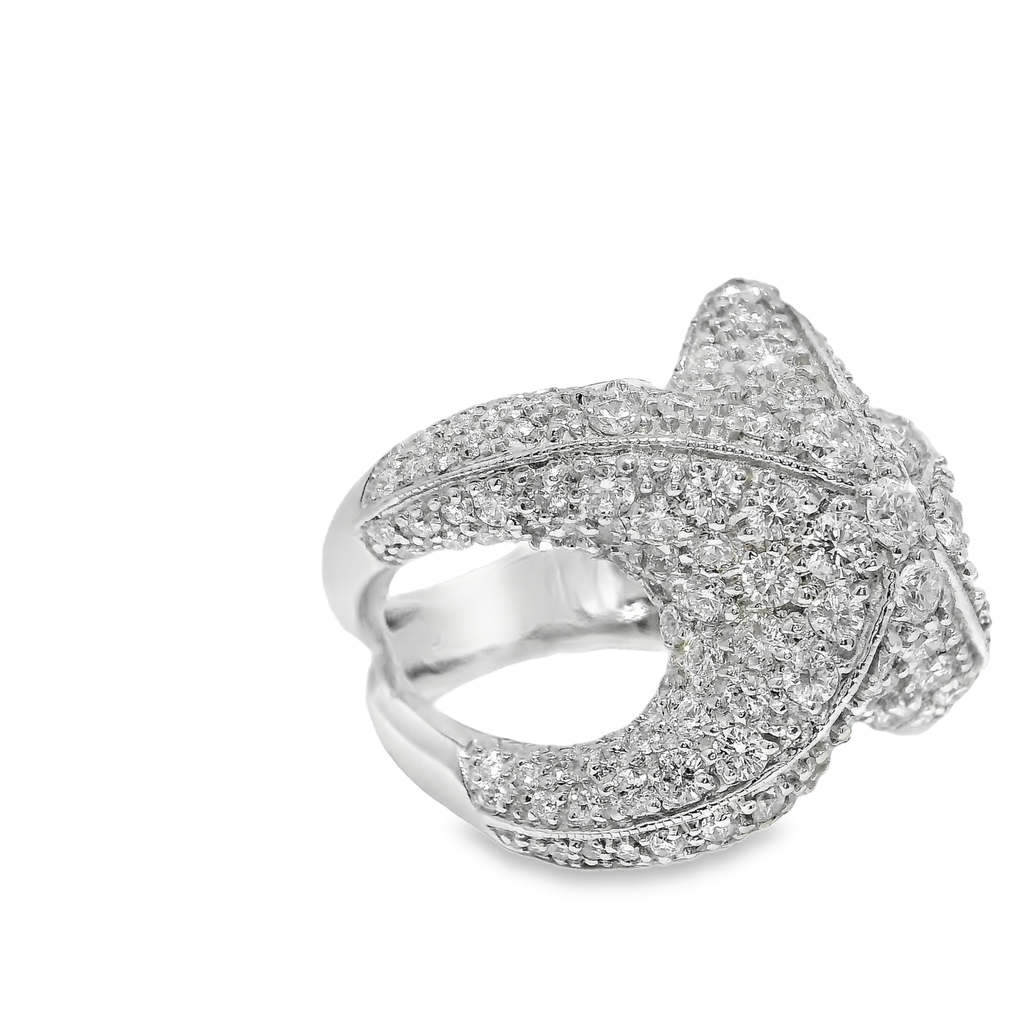 3.01CT Diamond Ring 14K White Gold
