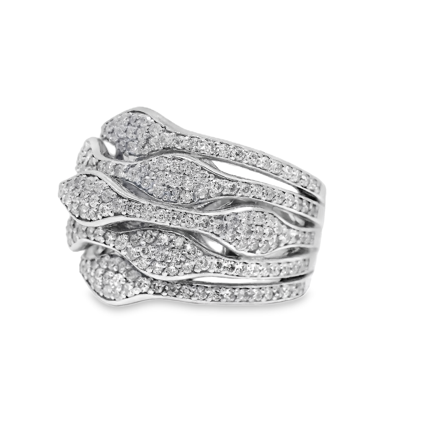 1.62CT Diamond Ring 14K White Gold