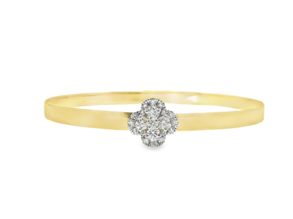 0.60CT Diamond Bangle 18k Yellow Gold