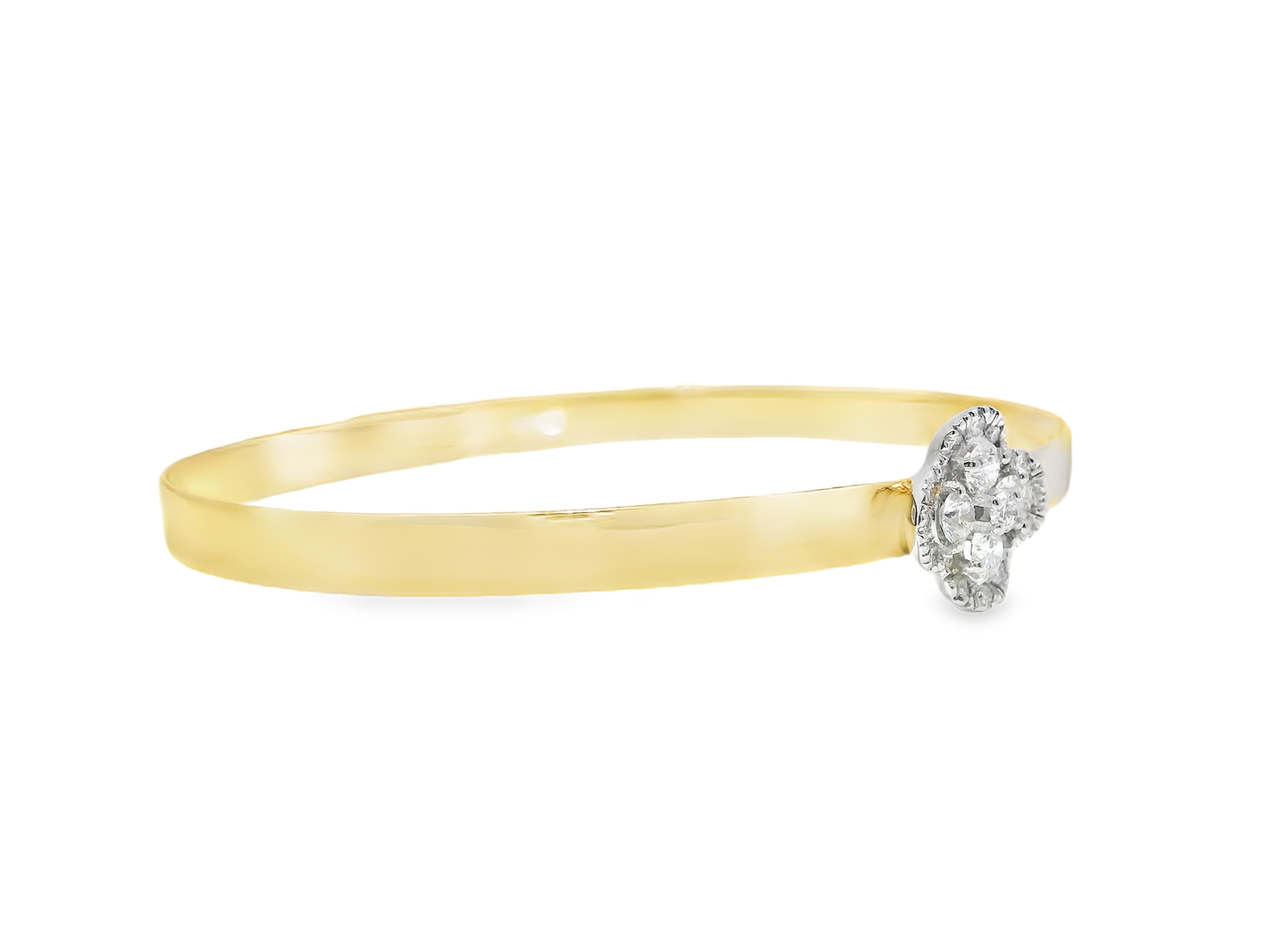 0.60CT Diamond Bangle 18k Yellow Gold