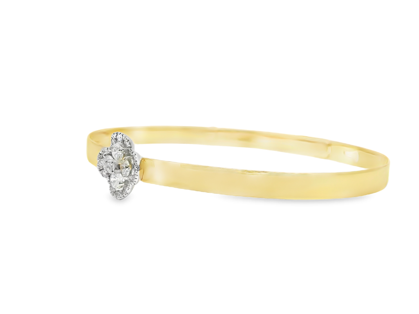 0.60CT Diamond Bangle 18k Yellow Gold