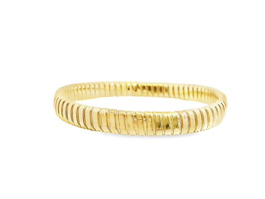 Plain Stretch Bangle 14k Yellow Gold