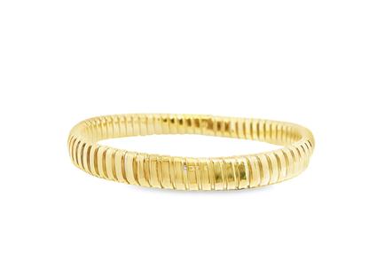 Plain Stretch Bangle 14k Yellow Gold