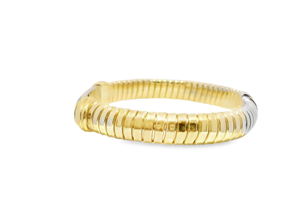 1.22CT Diamond Bangle 14k Yellow Gold