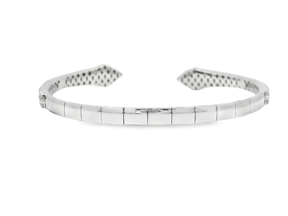 2.62CT Diamond Bangle 18k White Gold