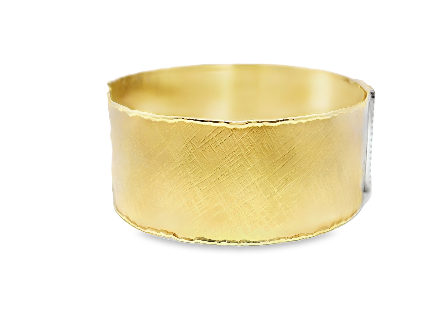 1.67CT Diamond Bangle 14k Yellow Gold