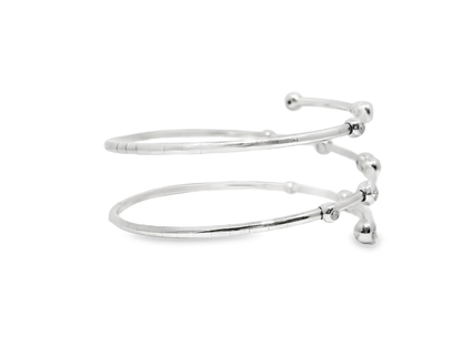 0.64CT Diamond Bangle 18k White Gold