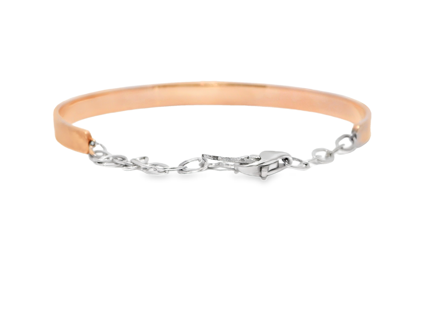 1.35CT Diamond Bangle 14k Rose Gold