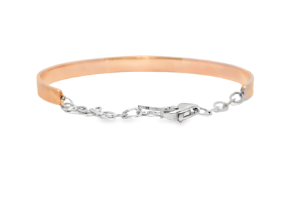 1.35CT Diamond Bangle 14k Rose Gold