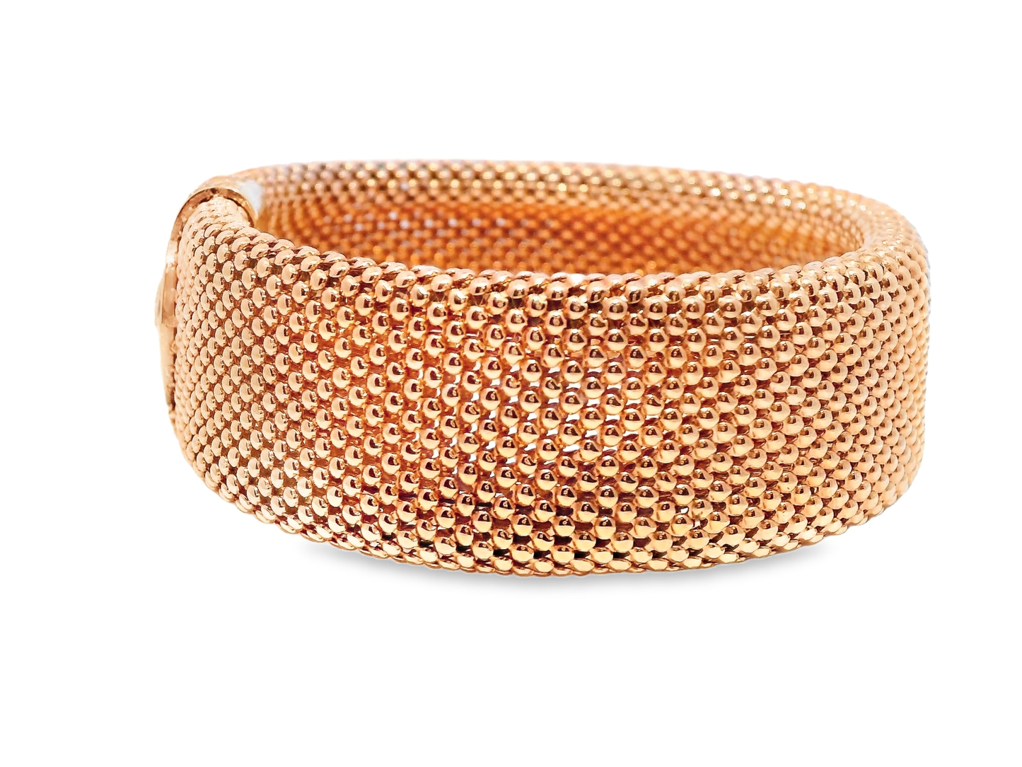 0.95CT Diamond Bangle 14k Rose Gold