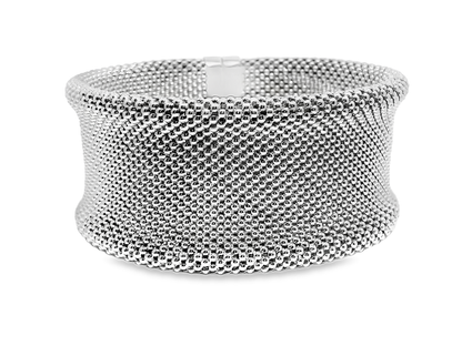 1.25CT Diamond Bangle 14k White Gold