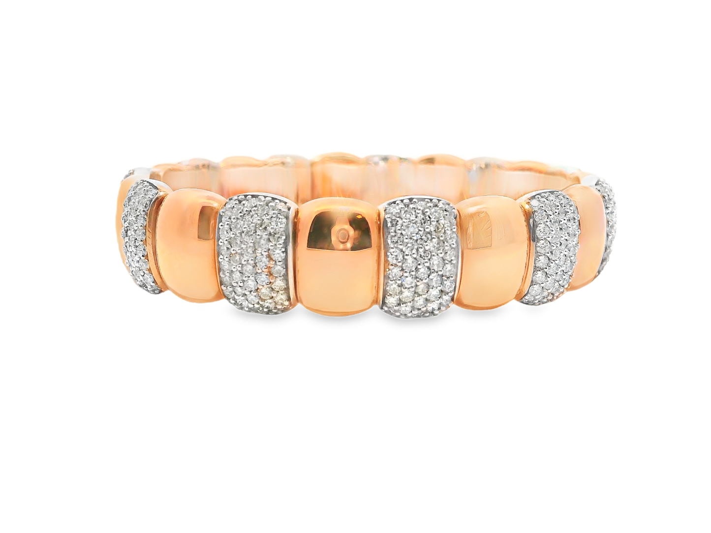 5.10CT Diamond Bangle 18k Rose Gold
