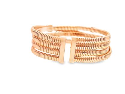 1.14Ct Diamond Bangle 14k Rose Gold