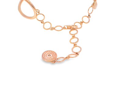 2.47CT Diamond Bangle 14k Rose Gold