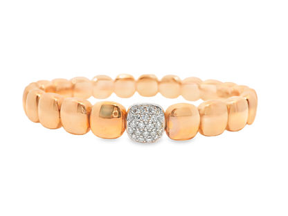 0.29CT Diamond Bangle 18k Rose Gold