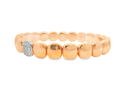 0.29CT Diamond Bangle 18k Rose Gold