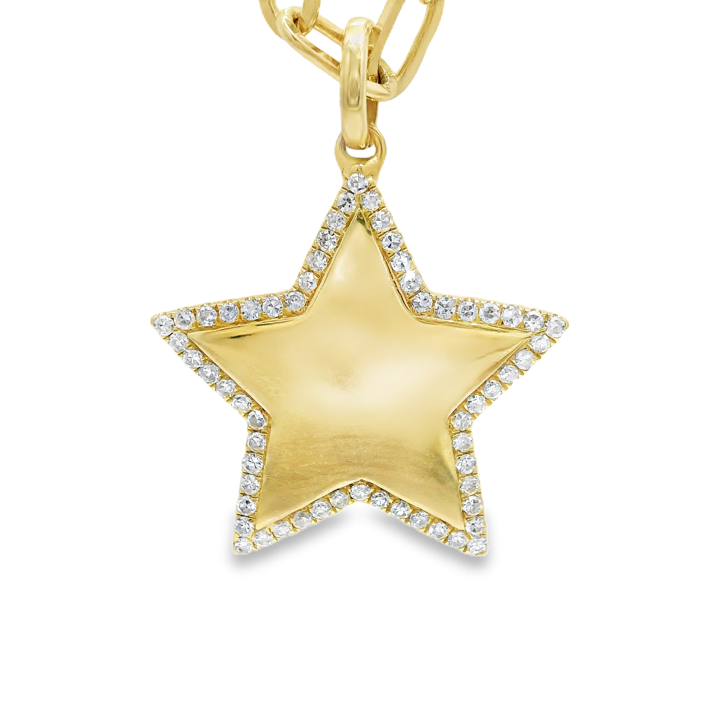 0.18CT Diamond Pendant 14k Yellow Gold