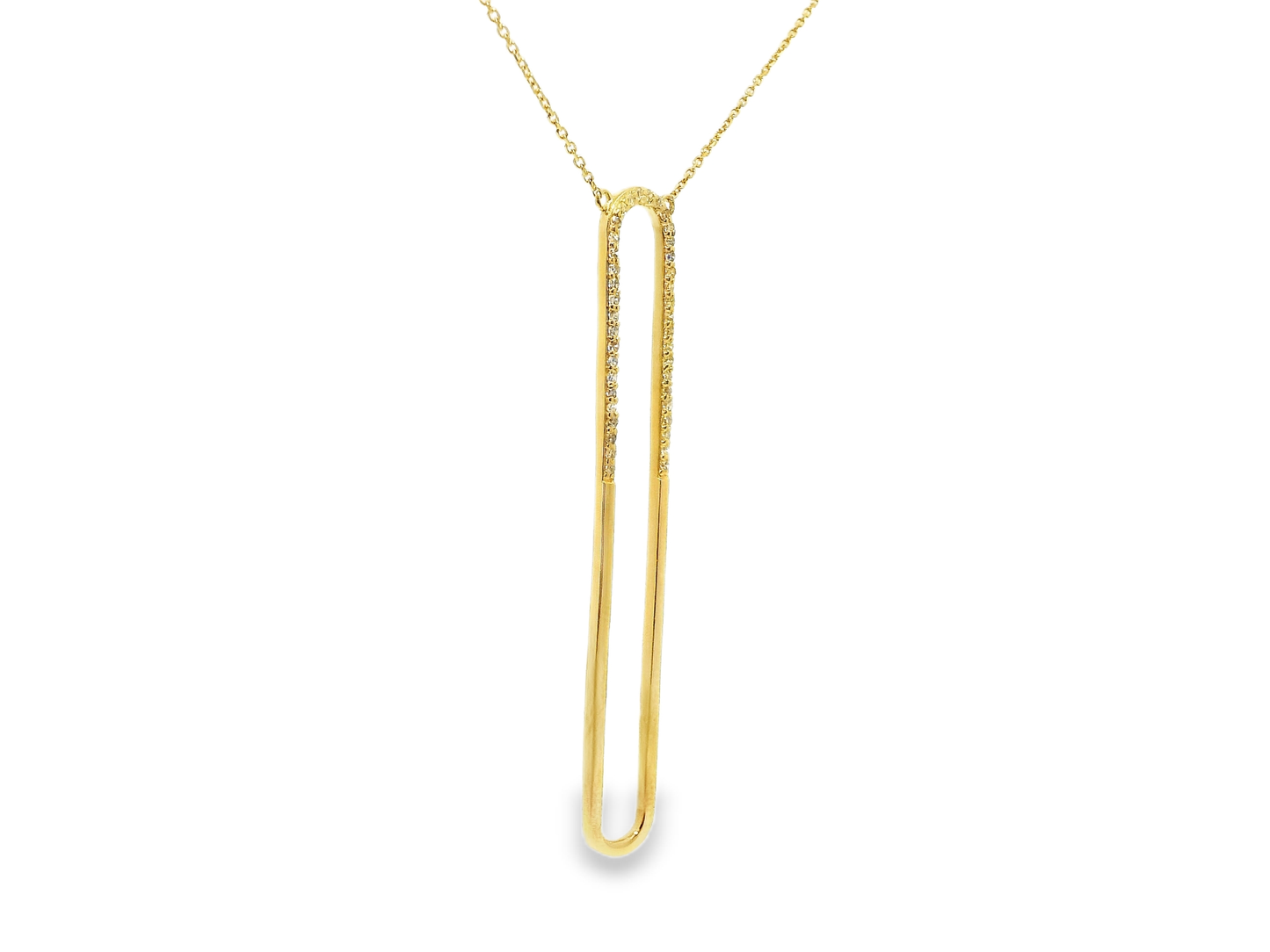 0.20CT Diamond Pendant 14k Yellow Gold