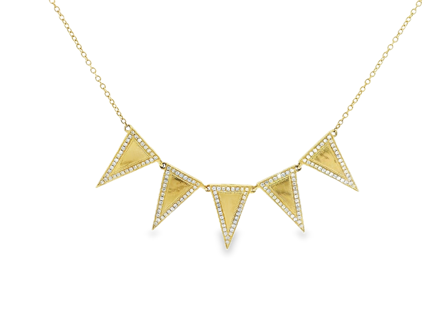 0.40CT Diamond Pendant 14k Yellow Gold