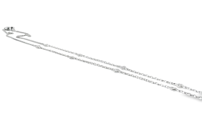 1.07CT Diamond Pendant 14k White Gold