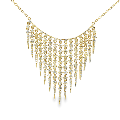 3.00CT Diamond Pendant 14k Gold