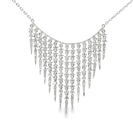 3.00CT Diamond Pendant 14k Gold