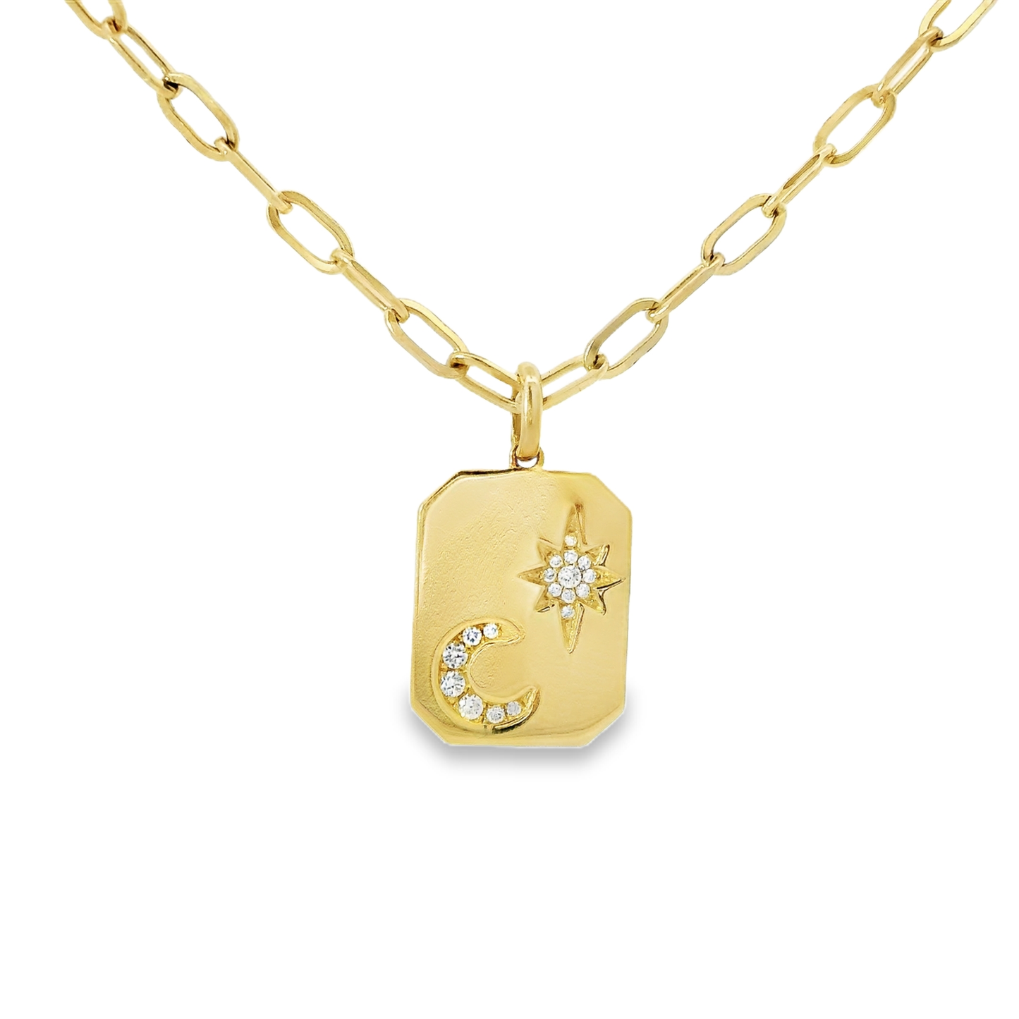 0.09CT Diamond Pendant 14k Yellow Gold