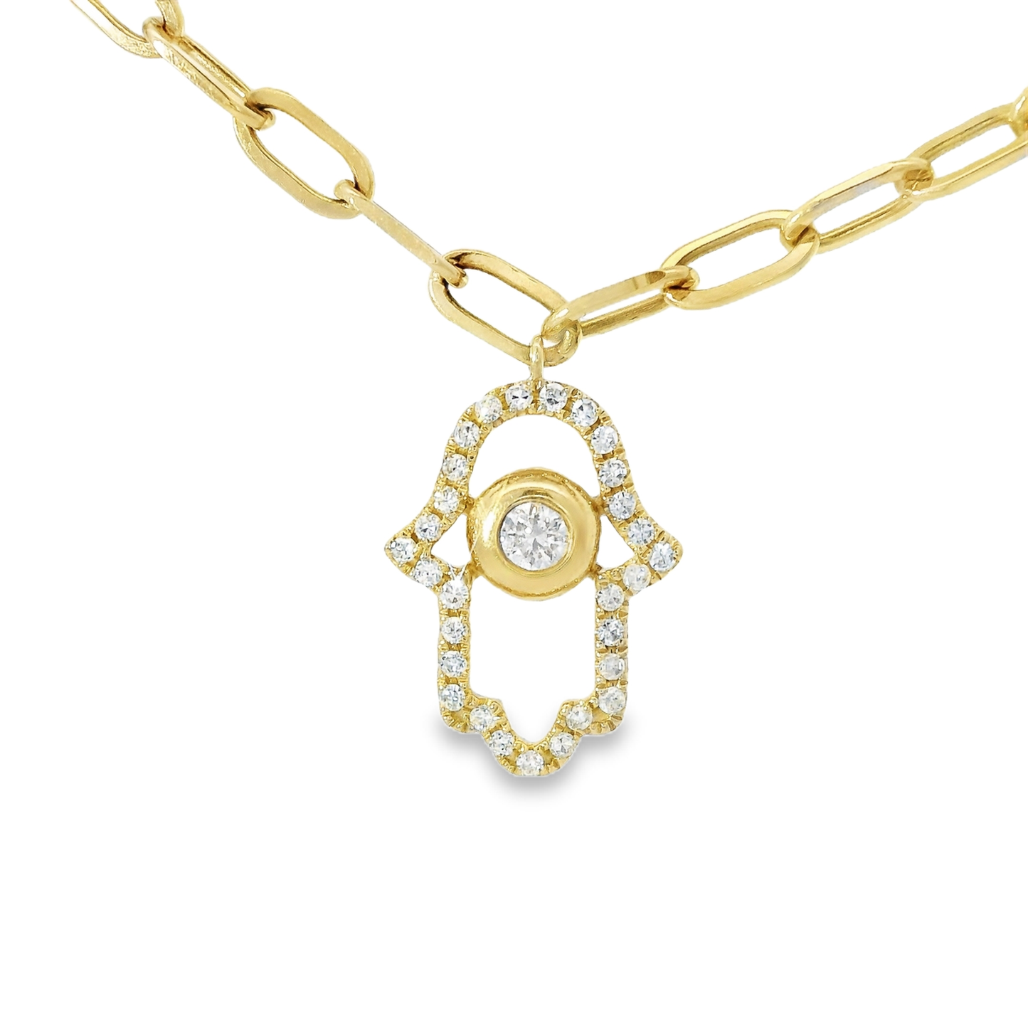 0.30CT Diamond Pendant 14k Yellow Gold