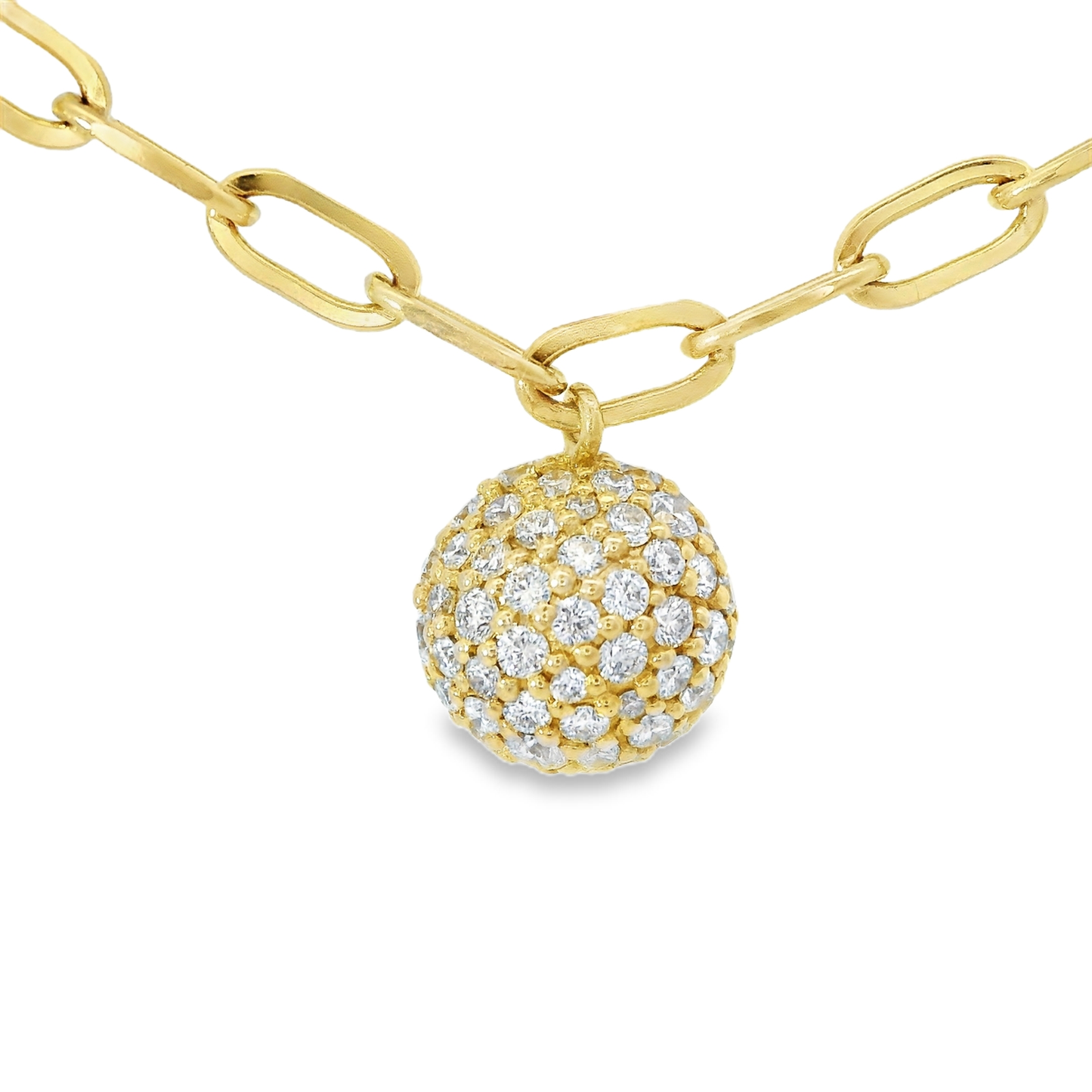 0.64CT Diamond Pendant 14k Yellow Gold