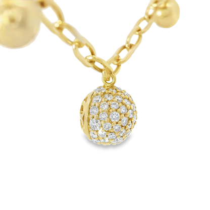 0.64CT Diamond Pendant 14k Yellow Gold