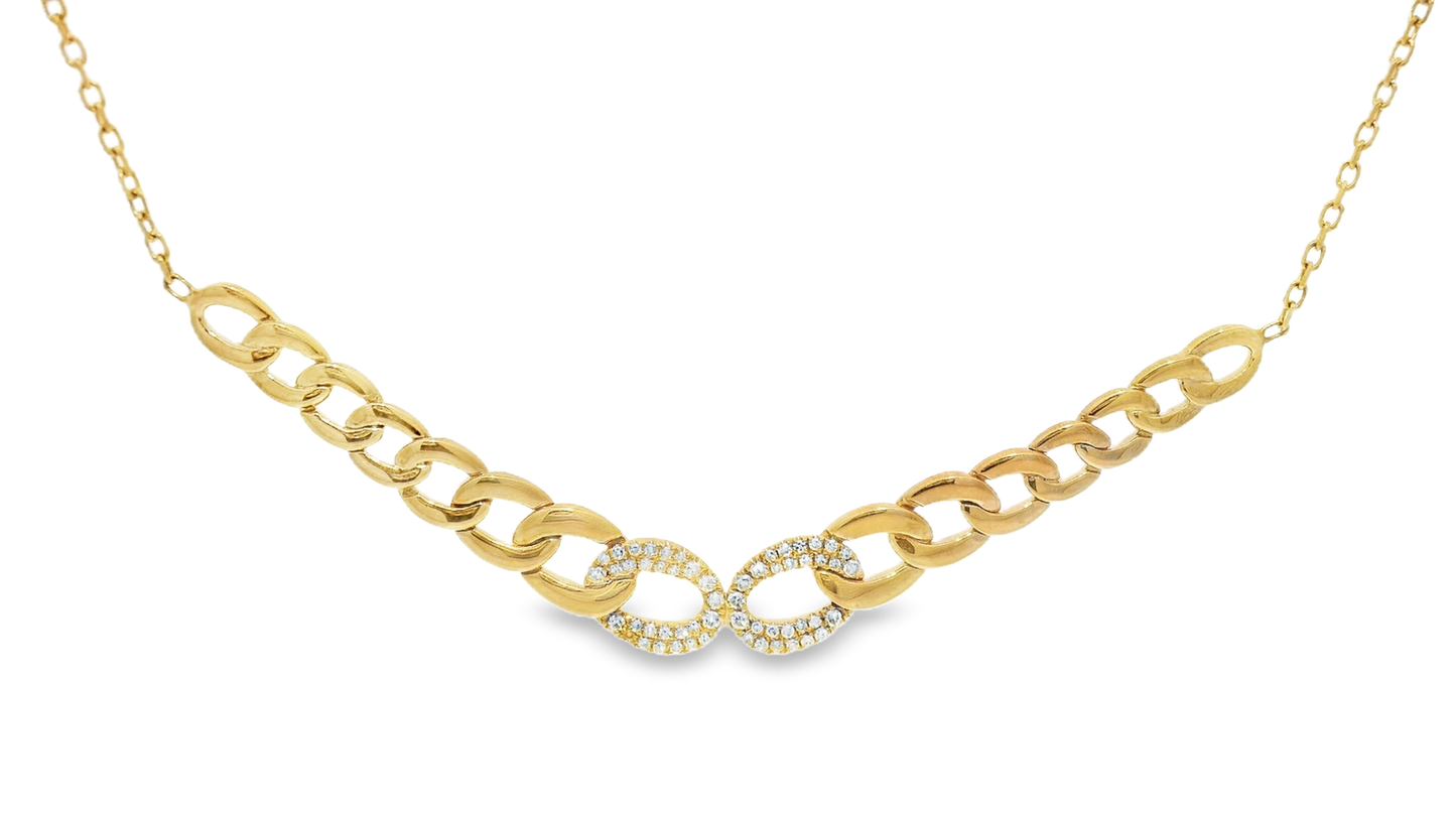 0.20CT Diamond Pendant 14k Gold