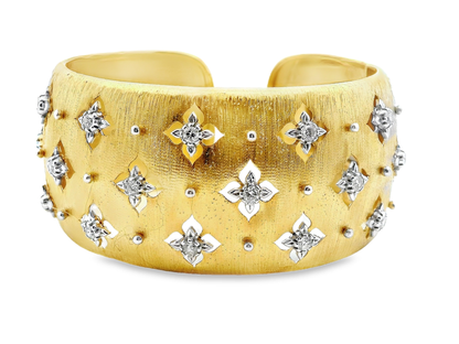 1.00CT Diamond Bangle 14k Yellow Gold
