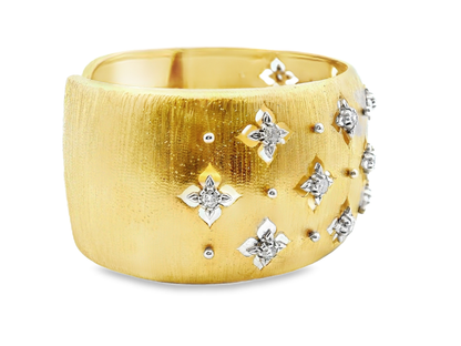1.00CT Diamond Bangle 14k Yellow Gold