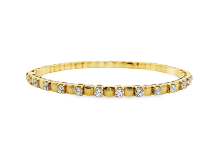 2.11CT Diamond Bangle 18k Yellow Gold