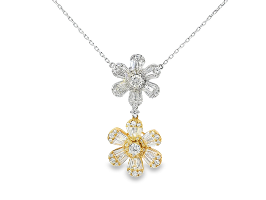 1.92CT Diamond Pendant 18k White Gold