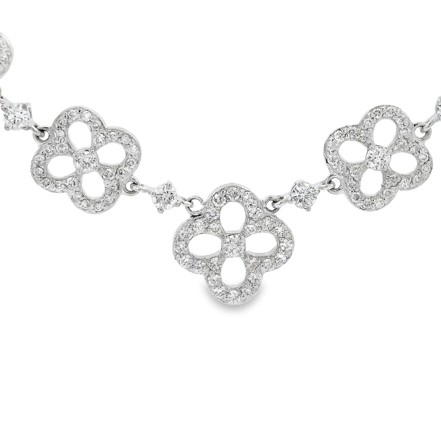 2.20CT Diamond Pendant 14k white Gold