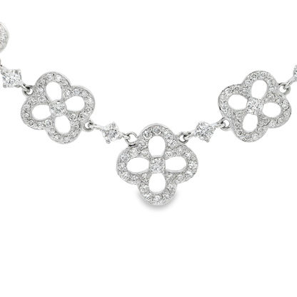 2.20CT Diamond Pendant 14k white Gold