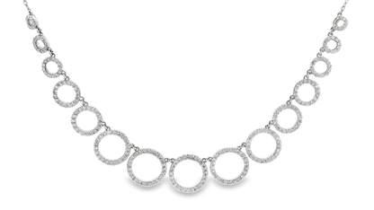 2.59CT Diamond Pendant 14k White Gold