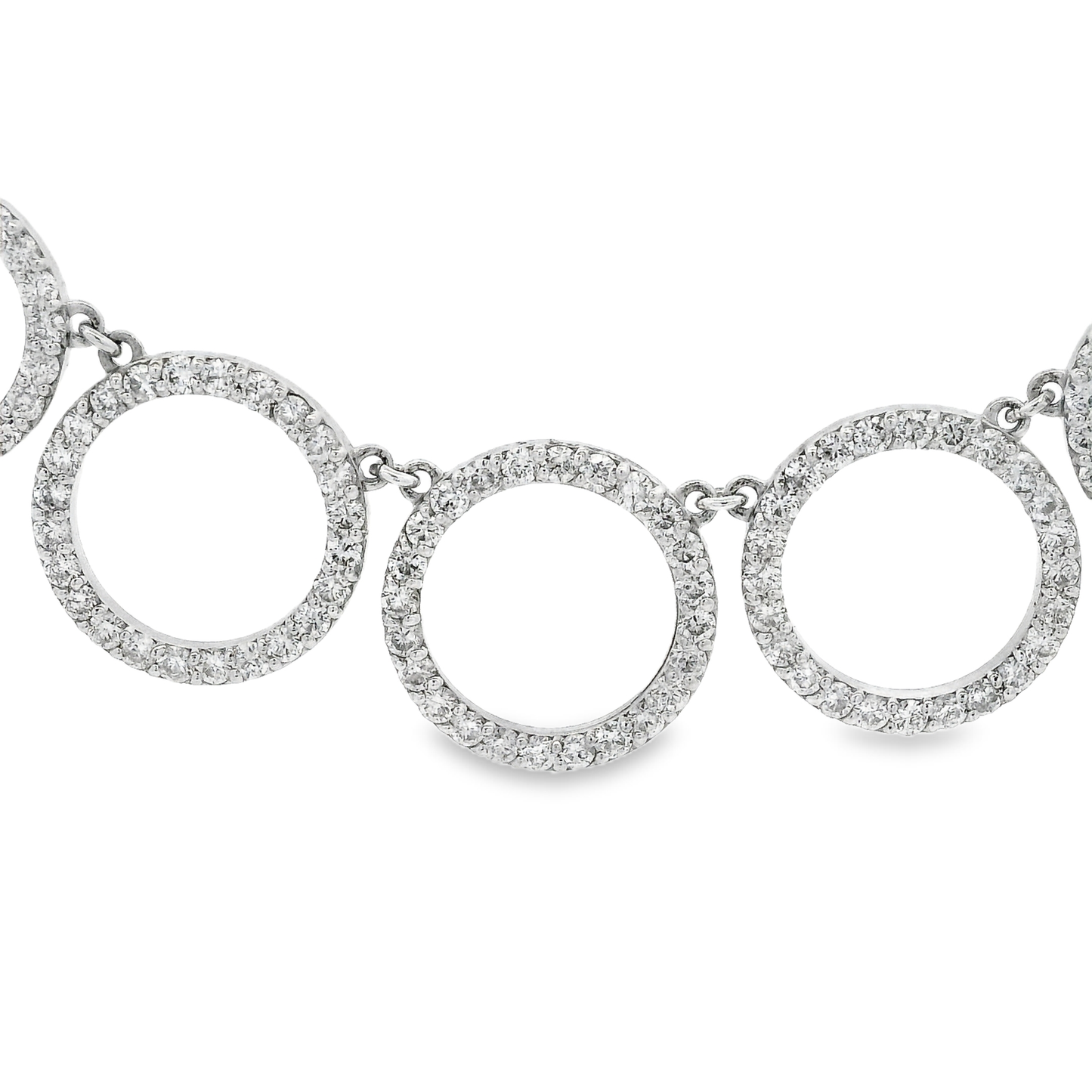 2.59CT Diamond Pendant 14k White Gold