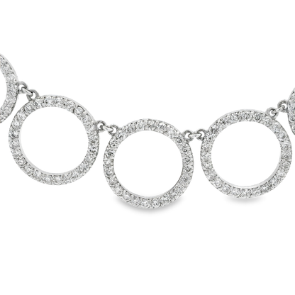 2.59CT Diamond Pendant 14k White Gold