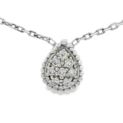 0.80CT Diamond Pendant 14k White Gold