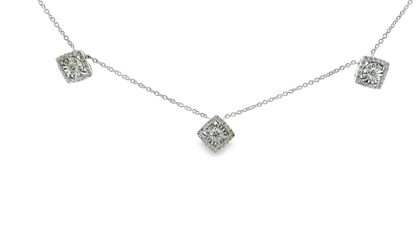 0.60CT Diamond Pendant 18k White Gold