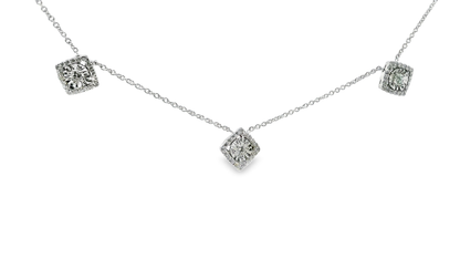 0.60CT Diamond Pendant 18k White Gold
