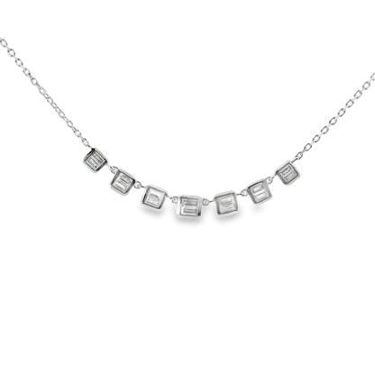 0.43CT Diamond Pendant 14k White Gold