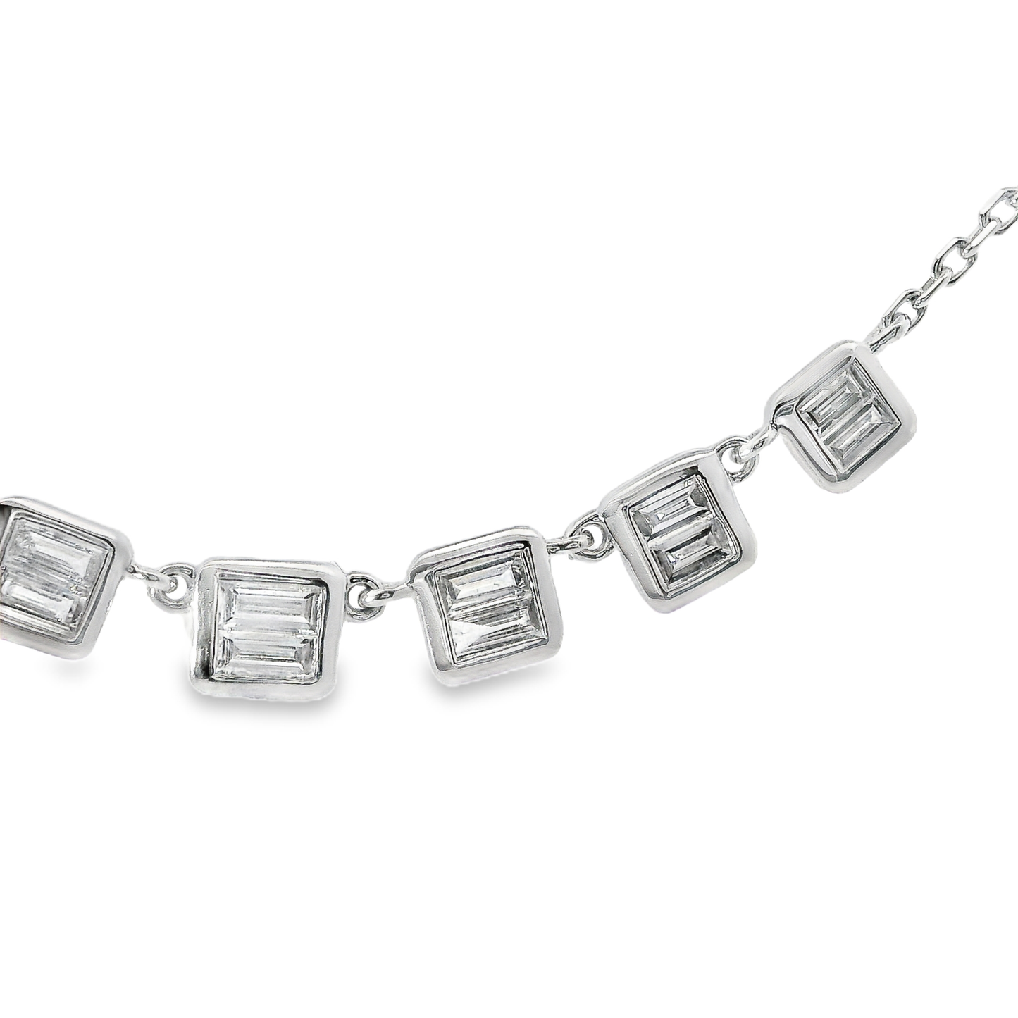 0.43CT Diamond Pendant 14k White Gold